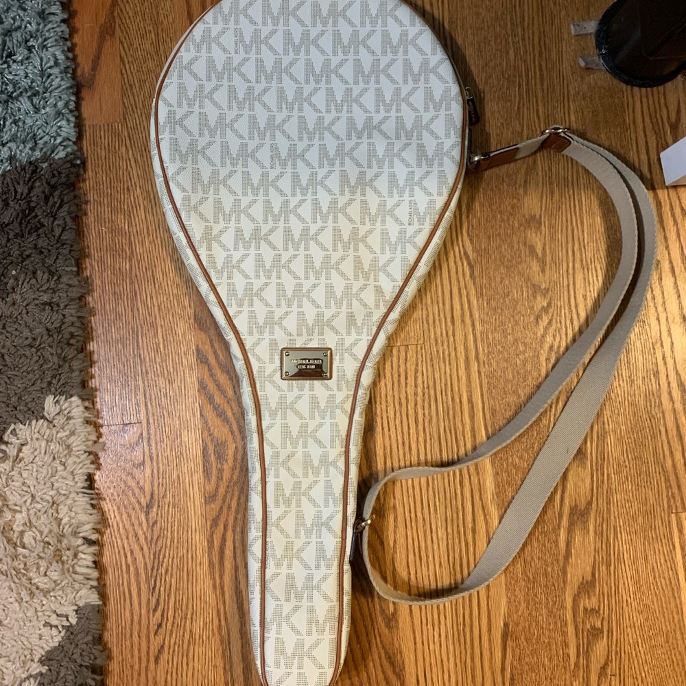 Michael Kors Leather Tennis Racket Case